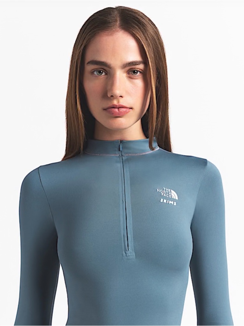 THE NORTH FACE X SKIMS REFINA LONG SLEEVE TOP in KYANITE
